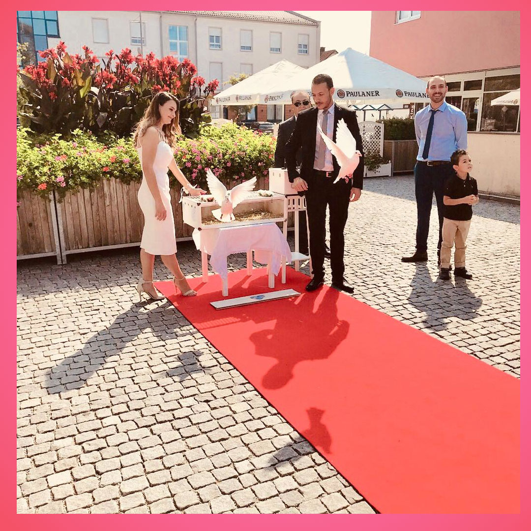 Hochzeitstauben in München Erding